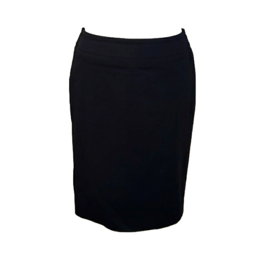 Talbots Petites Stretch 96% Cotton Black Skirt. Size 2